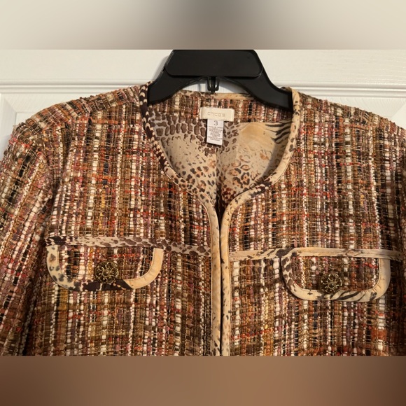 Chico’s Women’s Multi Colored Jacket/Blazer ~ Size 3 (XL) - Picture 4 of 8